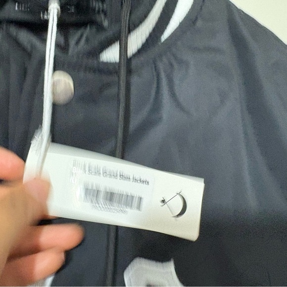 Black Scale Grand Slam Hooded Varsity Jacket Size L NWT - Picture 8 of 12